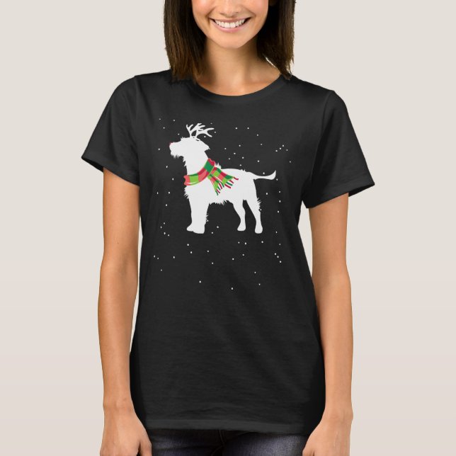 Scruffy Dog Reindeer T-Shirt (Front)