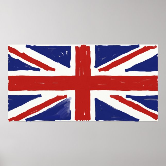 Scruffy Union Jack Poster (Front)