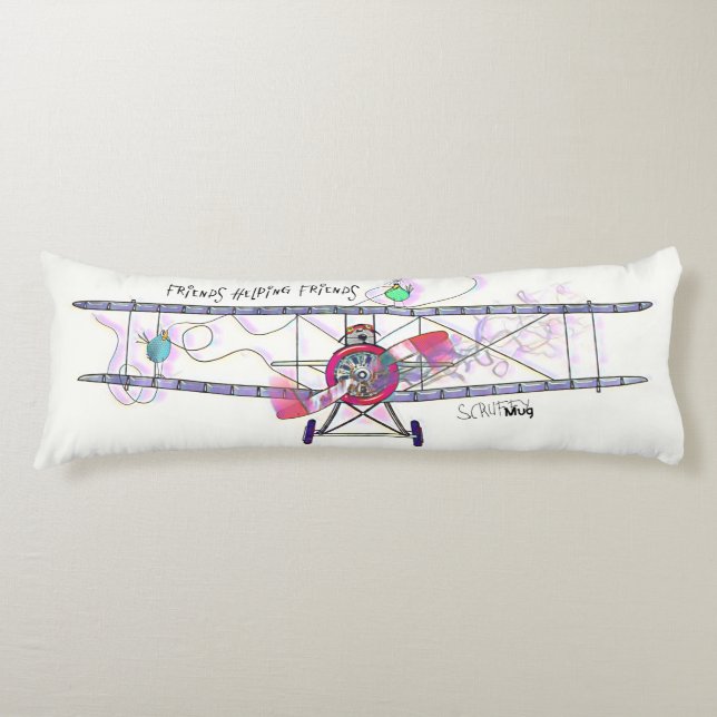 ScruffyMugArtGallery Body Pillow (Front)