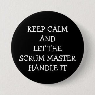 Scrum Master 7.5 Cm Round Badge