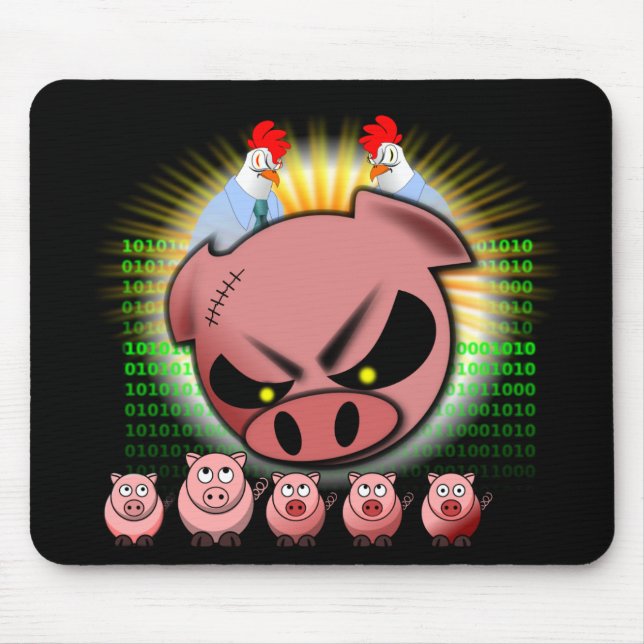 Scrum Mousepad - Chickens & Pigs (Front)
