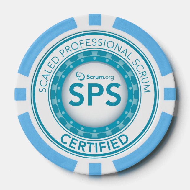 Scrum.org Poker Chip - SPS Certified (Front)