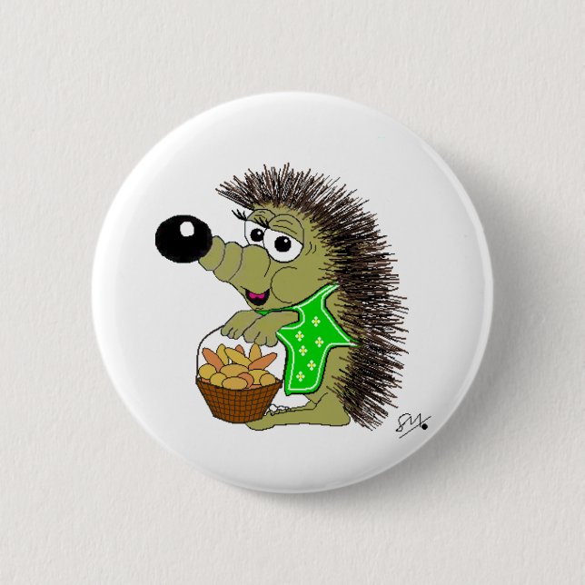 Scrummy mark 1 6 cm round badge (Front)