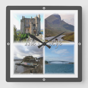 SCT005 SCOTLAND, The isle of skye, Square Wall Clock