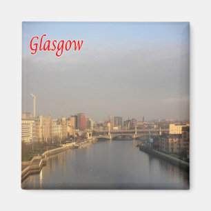 SCT017 GLASGOW Skyline, Scotland, Fridge Magnet