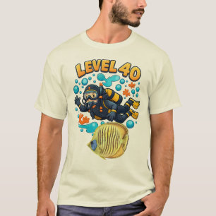 Scuba 40th birthday underwater birthday T-Shirt