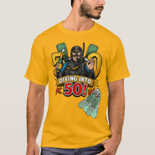 Scuba 50th birthday underwater birthday T-Shirt