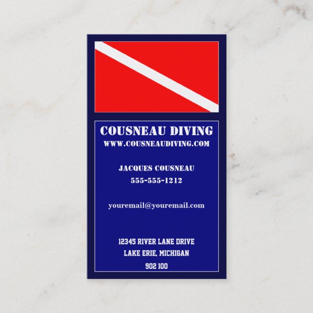 Scuba Business Card 3 (Front)