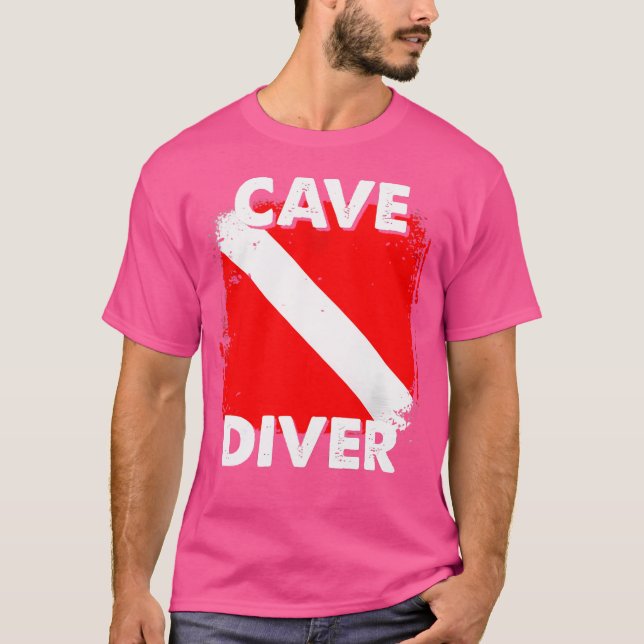 Scuba Cave Diver Instructors Divemasters Diving T-Shirt (Front)