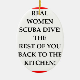 SCUBA CERAMIC TREE DECORATION