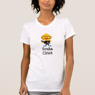 Scuba Chick Distressed Tee Shirt