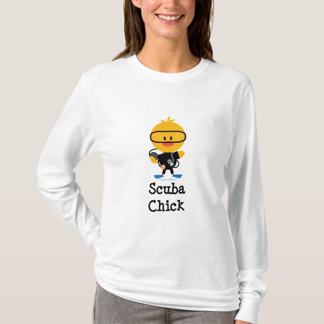 Scuba Chick Long Sleeve Tee (Front)