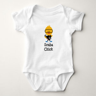 Scuba Chick Organic Baby Bodysuit