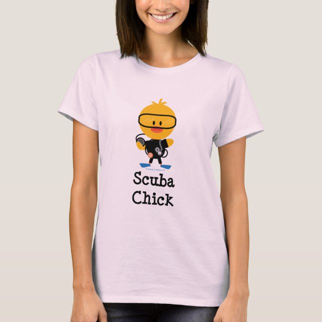 Scuba Chick Ringer Tee (Front)