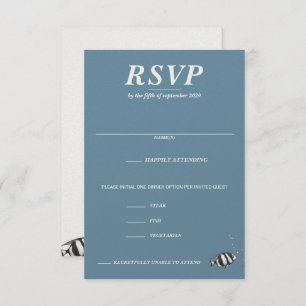 Scuba Couple Food Choices RSVP Card