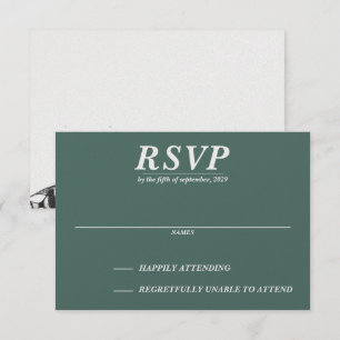 Scuba Couple RSVP Card