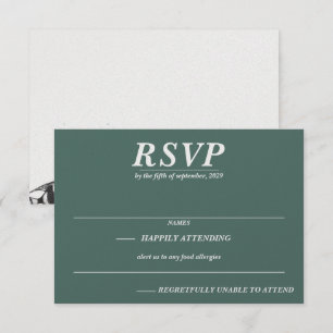 Scuba Couple RSVP Card