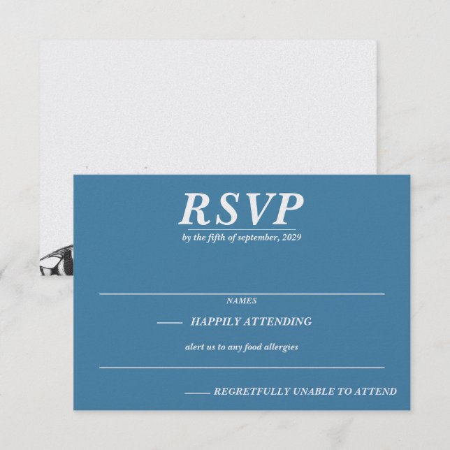 Scuba Couple RSVP Card (Front/Back)