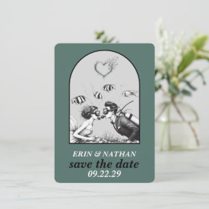 Scuba Couple Save the Date
