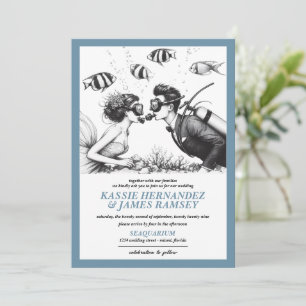 Scuba Couple Wedding Invitation