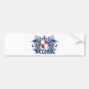 SCUBA CREST BUMPER STICKER