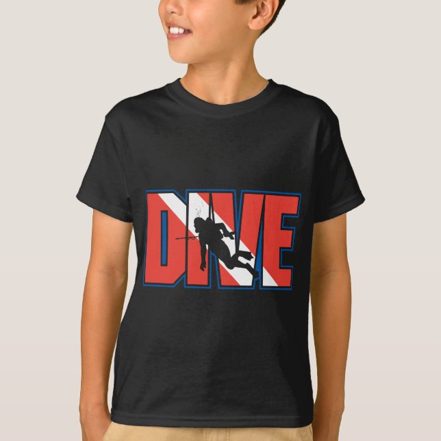 SCUBA Dive Black T-Shirt (Front)