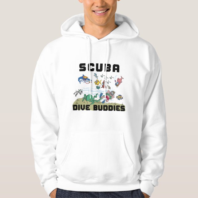 SCUBA Dive Buddies Hooded Sweatshirt (Front)