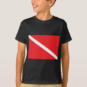 SCUBA Dive Flag Kids Dark T-Shirt