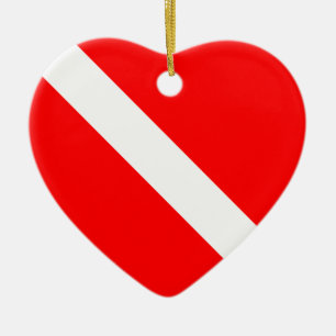 Scuba Dive Flag Ornament (customise it)