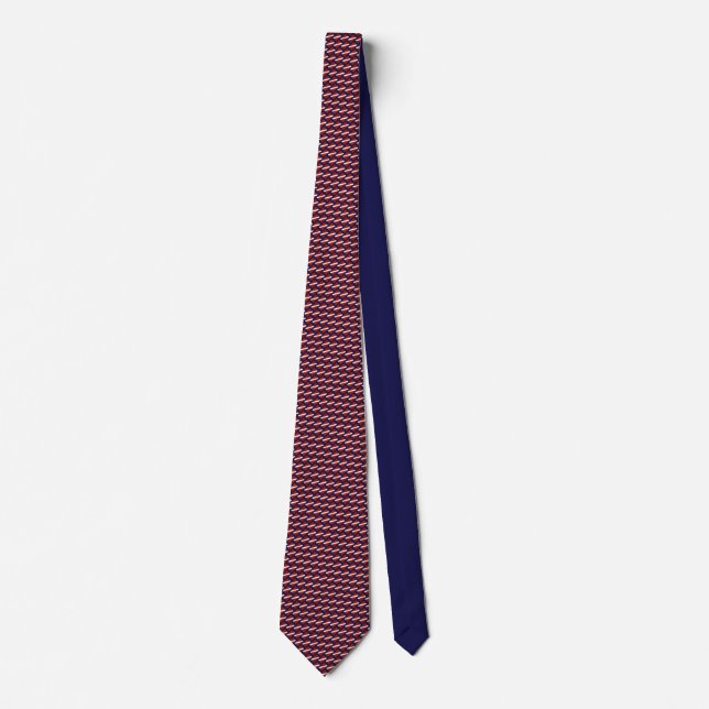 Scuba Dive Flag Tiled Pattern Tie (Front)