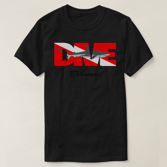 Scuba Dive Reef Bahamas  T-Shirt (Design Front)