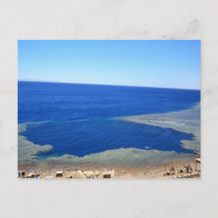 Scuba Dive Spot Blue Hole Postcard