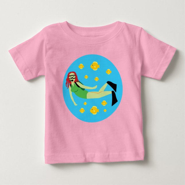 Scuba Diver Baby T-Shirt (Front)
