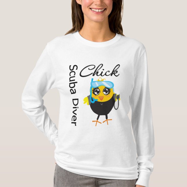 Scuba Diver Chick T-Shirt (Front)