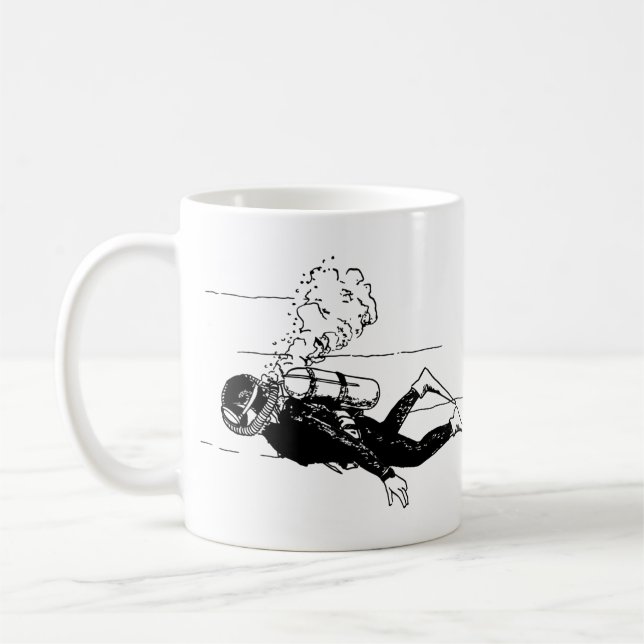 Scuba Diver Coffee Mug (Left)