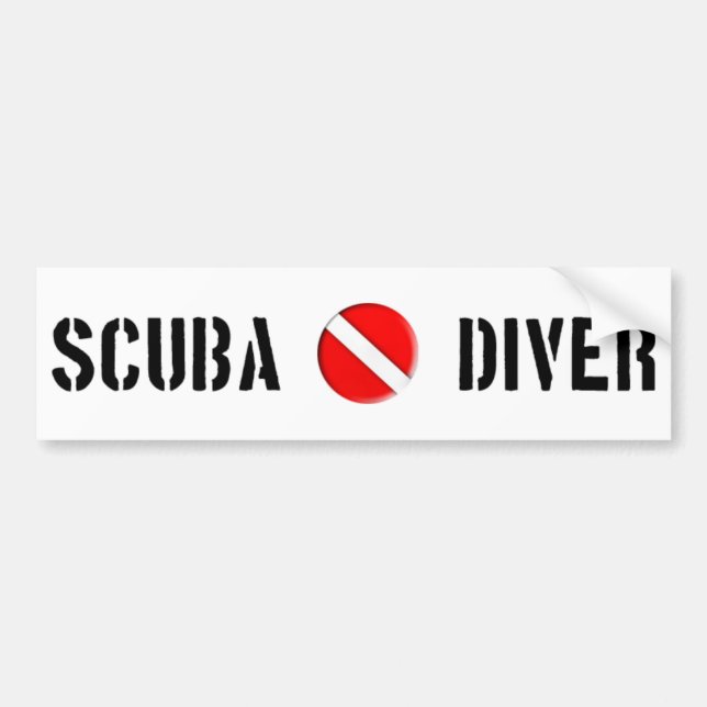 Scuba Diver Cool design! Bumper Sticker (Front)