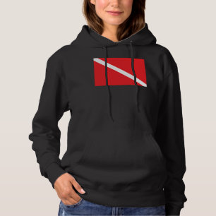 SCUBA Diver Down Flag   Hoodie