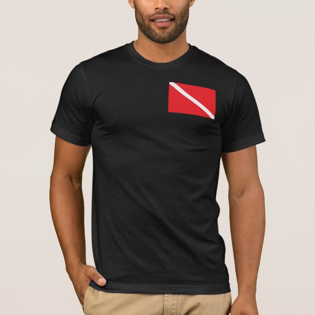 SCUBA Diver Down Flag T-Shirt (Front)