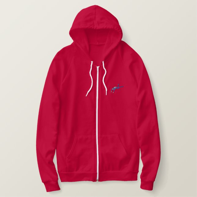 Scuba Diver Embroidered Hoodie (Design Front)
