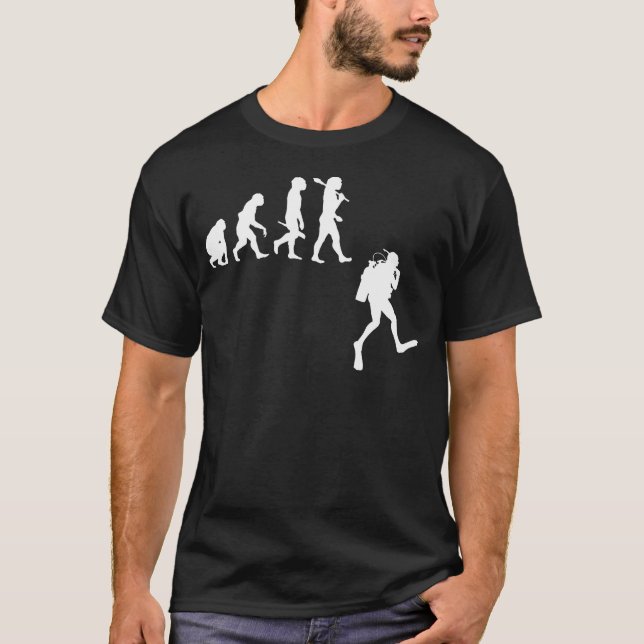 Scuba Diver Evolution T-Shirt (Front)