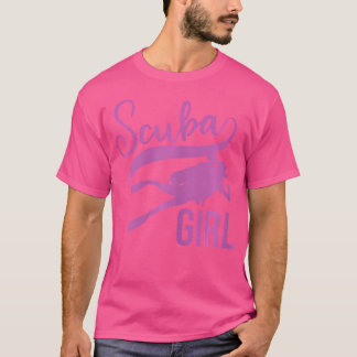 Scuba Diver Funny Scuba Girl Deep Sea Diving T-Shirt
