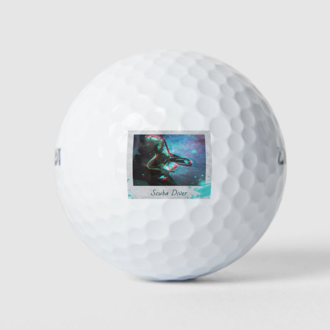 Scuba Diver Golf Balls (Front)
