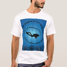 Scuba Diver in a Fish Shoal