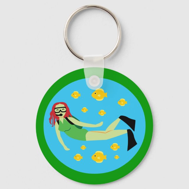 Scuba Diver Key Ring (Front)