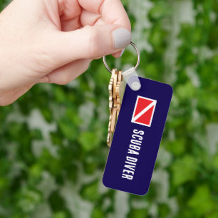 Scuba Diver Key Ring