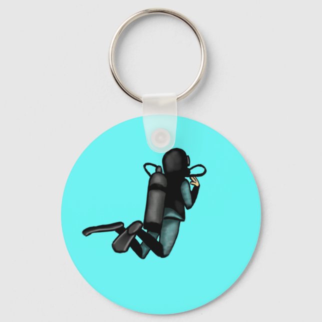 Scuba Diver Key Ring (Front)