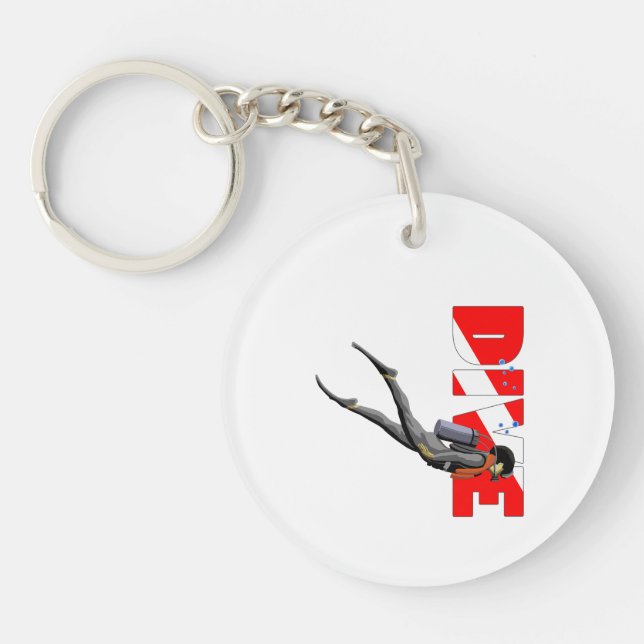 SCUBA Diver Key Ring (Front)