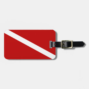 Scuba Diver Luggage Tag (add your contact info)