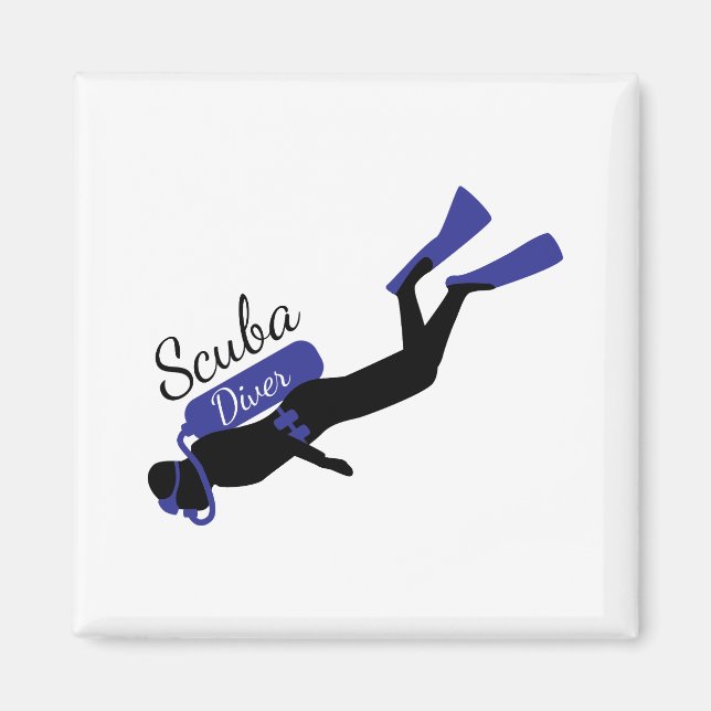 Scuba Diver Magnet (Front)