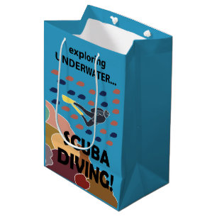 Scuba Diver Medium Gift Bag
